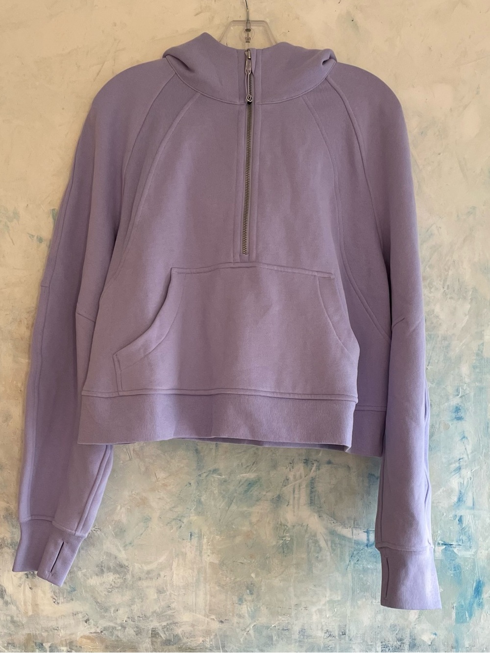 Lululemon scuba Oversized Half-Zip Hoodie - Lavender / Lilac  EUC (Size M/L)